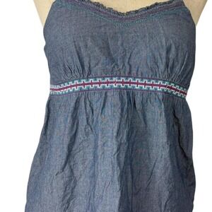 Mossimo Supply Co 2000s Stripe Flowy Babydoll Tank Top